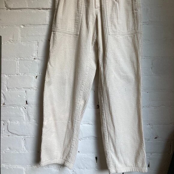 Cream corduroy kids pants - Picture 2 of 5